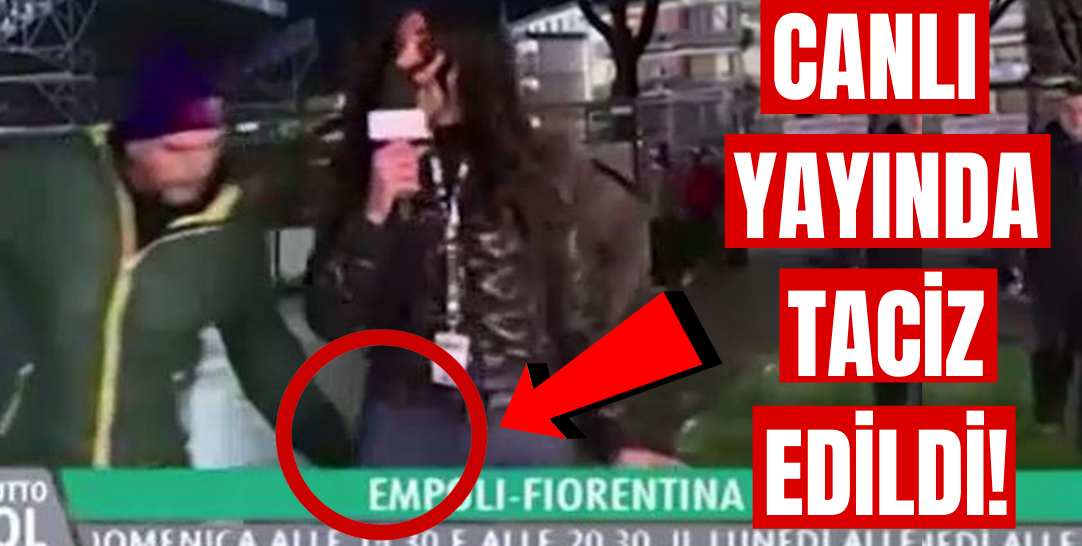 İtalya’da canlı yayında kadın muhabire taciz! Greta Beccaglia taraftarların tacizine uğradı!