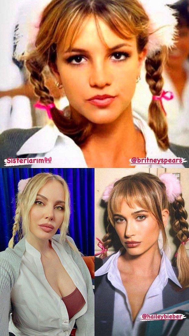 Hande Sarıoğlu liseli Britney Spears oldu! İyice şaşırdı...