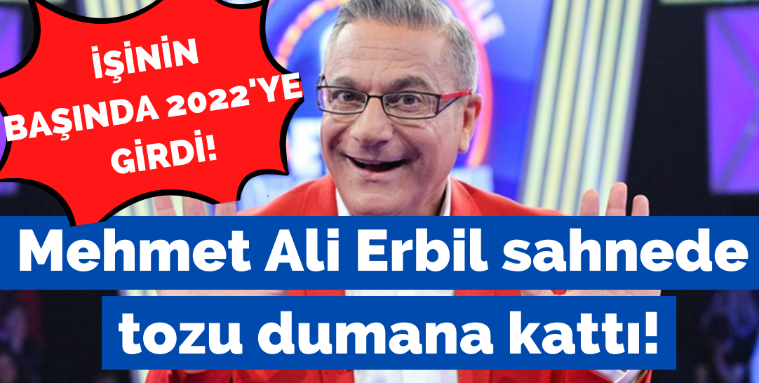Mehmet Ali Erbil smokinini giydi sahneye çıktı...